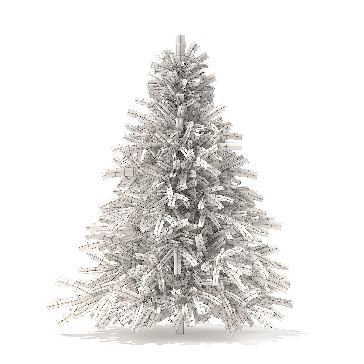 Spruce Tree 1point6m 3D model_4