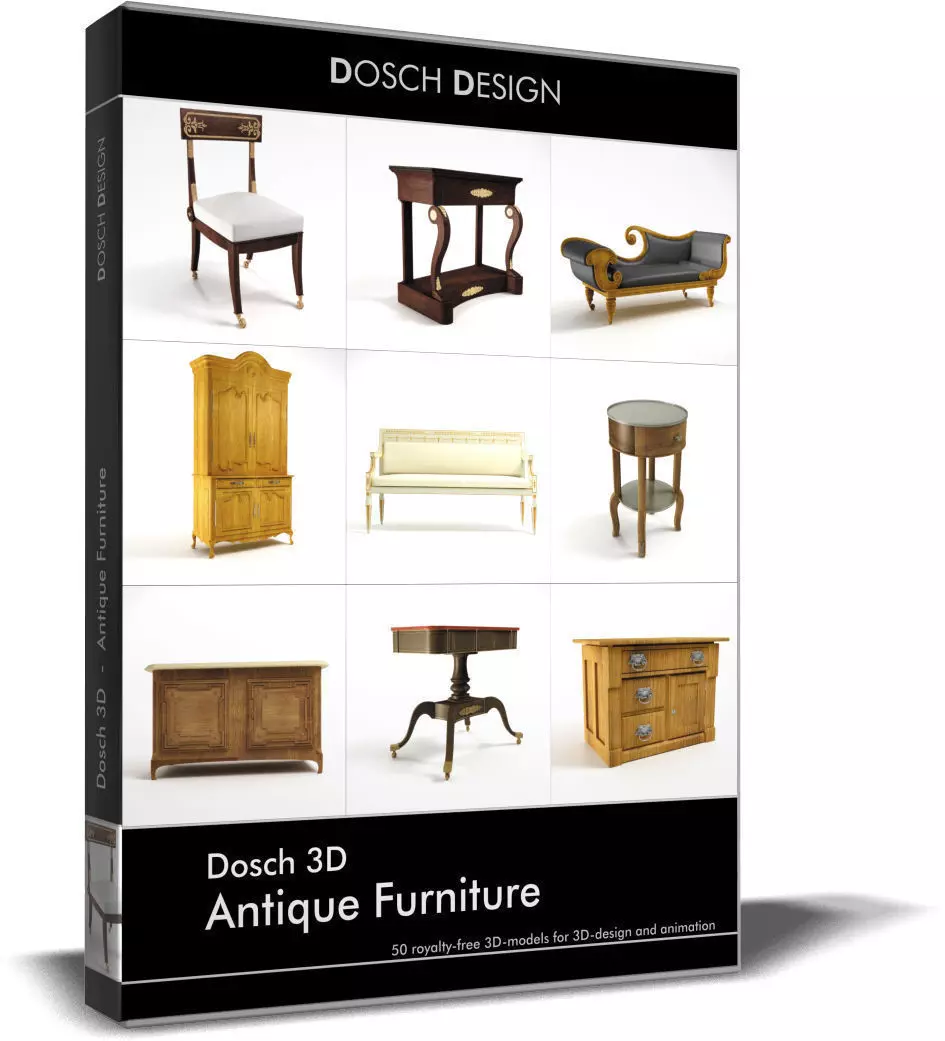 Dosch 3D - Antique Furniture 3D model_0