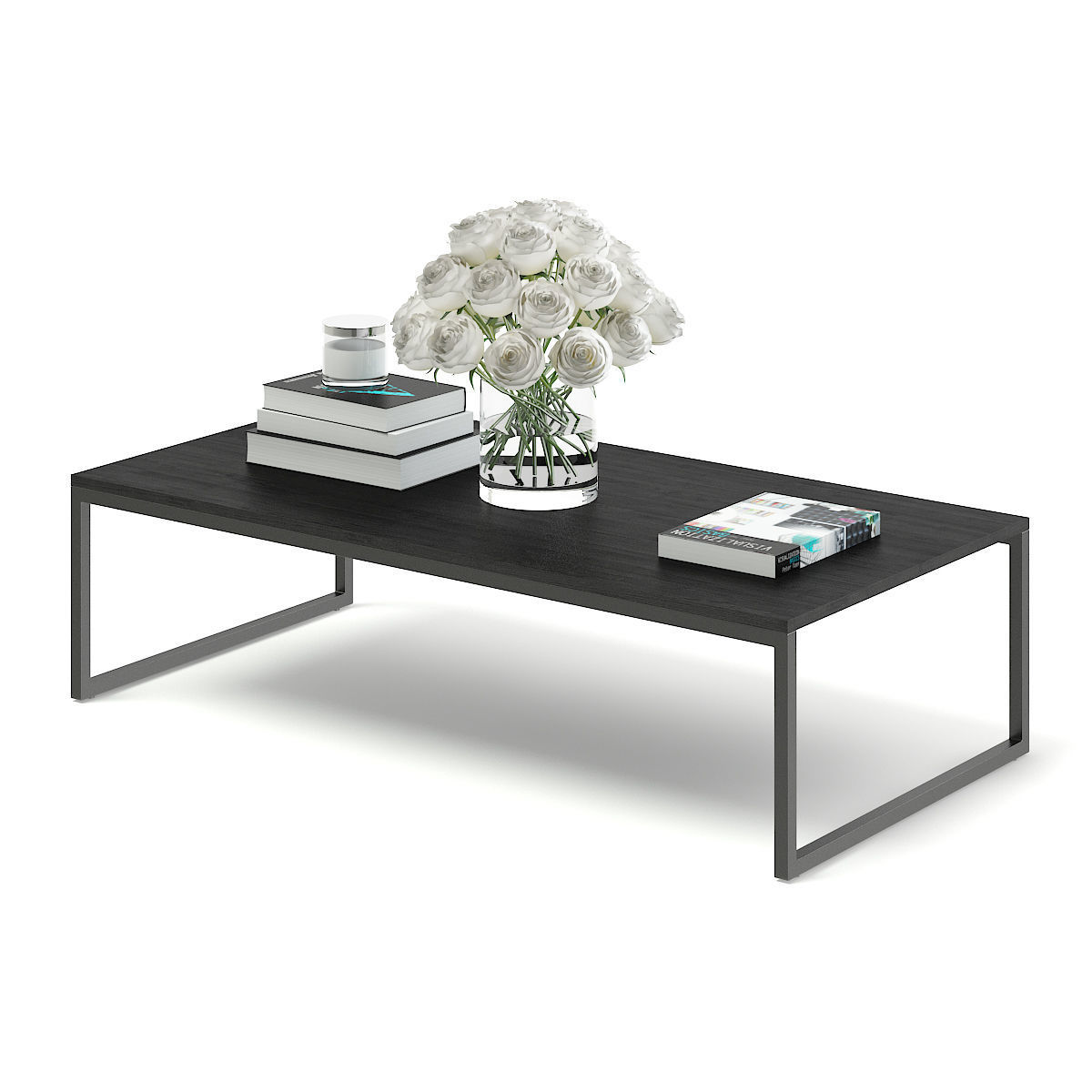 Black Coffee Table 3D model_1