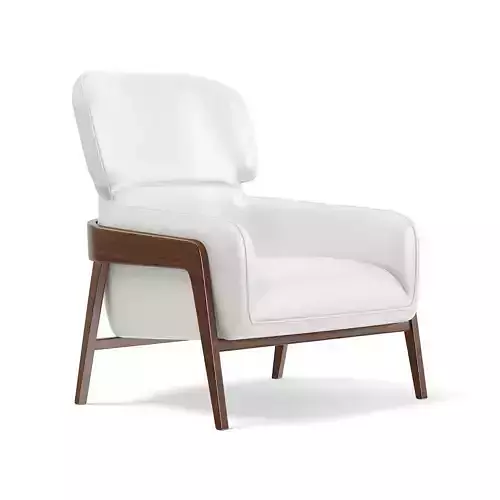 White Leather Armchair