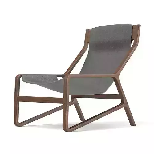 Wood and Leather Chair