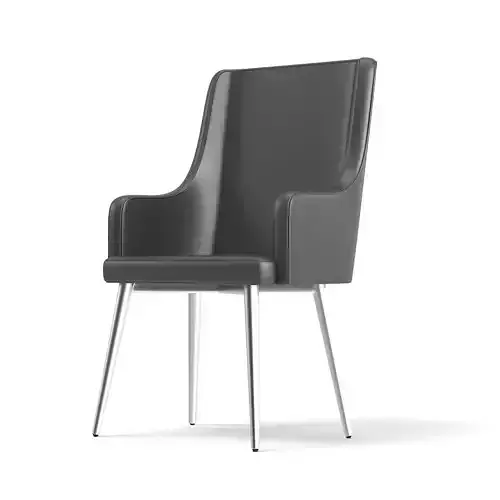 Tall Grey Armchair