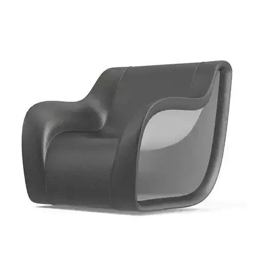 Grey and White Modern Armchair