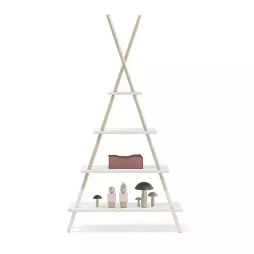 Teepee Shape Shelf with Decorations