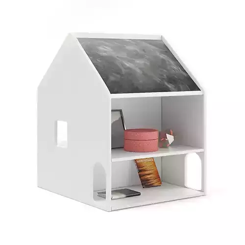 House Shape Shelf with Blackboard