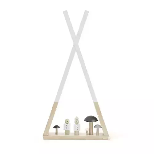 Children Shelf with Decorations