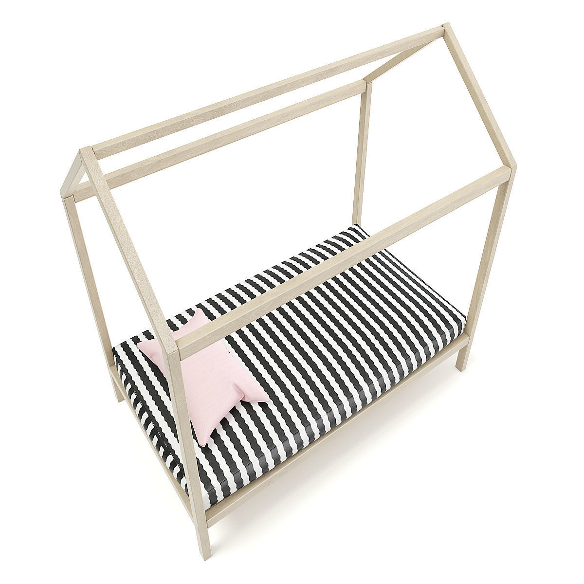 House Shape Bed 3D model_2