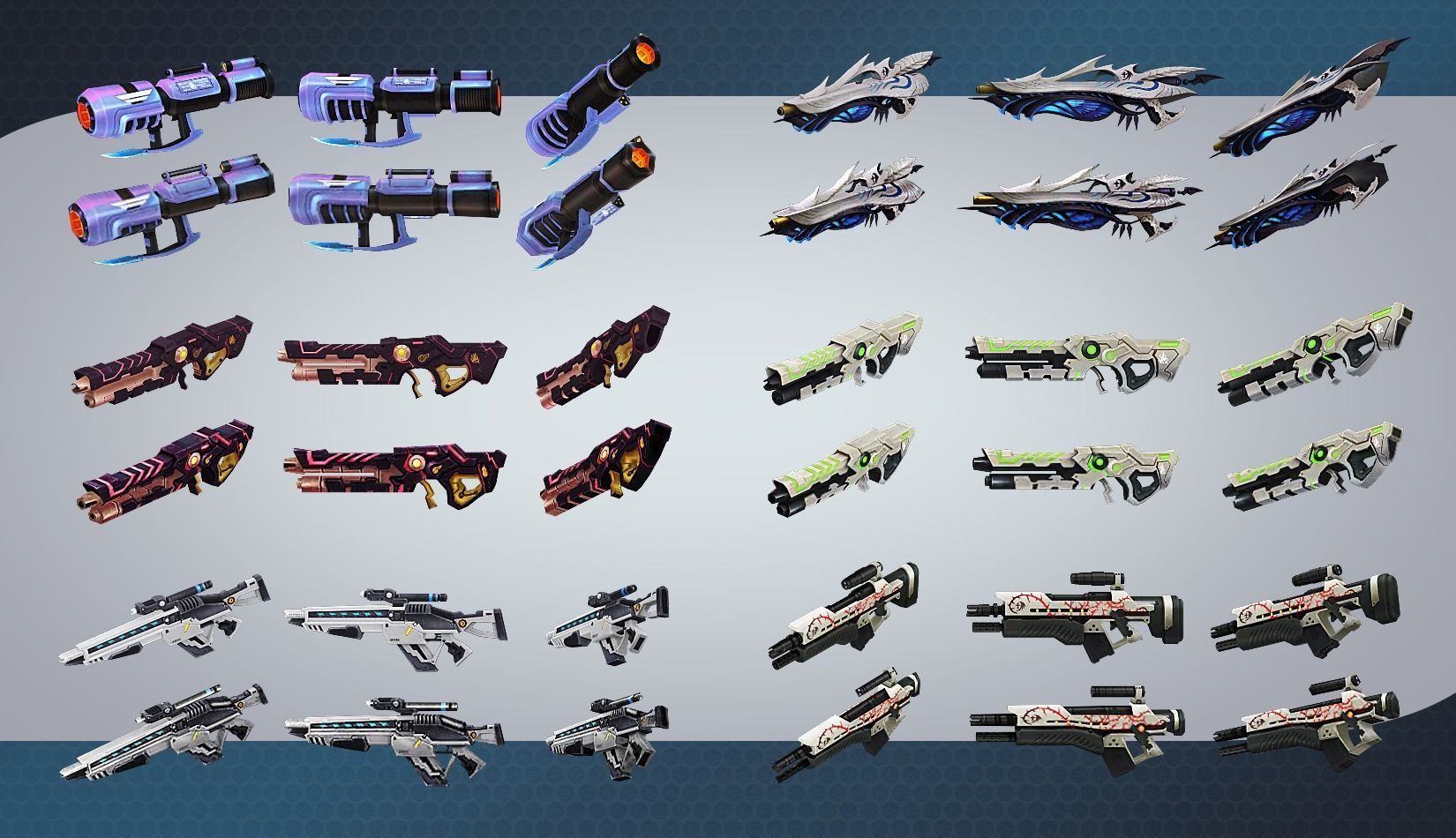 weapon pack vol01 Scifi cartoon weapon  Low-poly 3D model_11