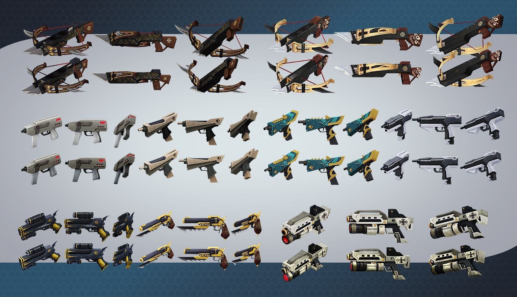 weapon pack vol01 Scifi cartoon weapon  Low-poly 3D model_18