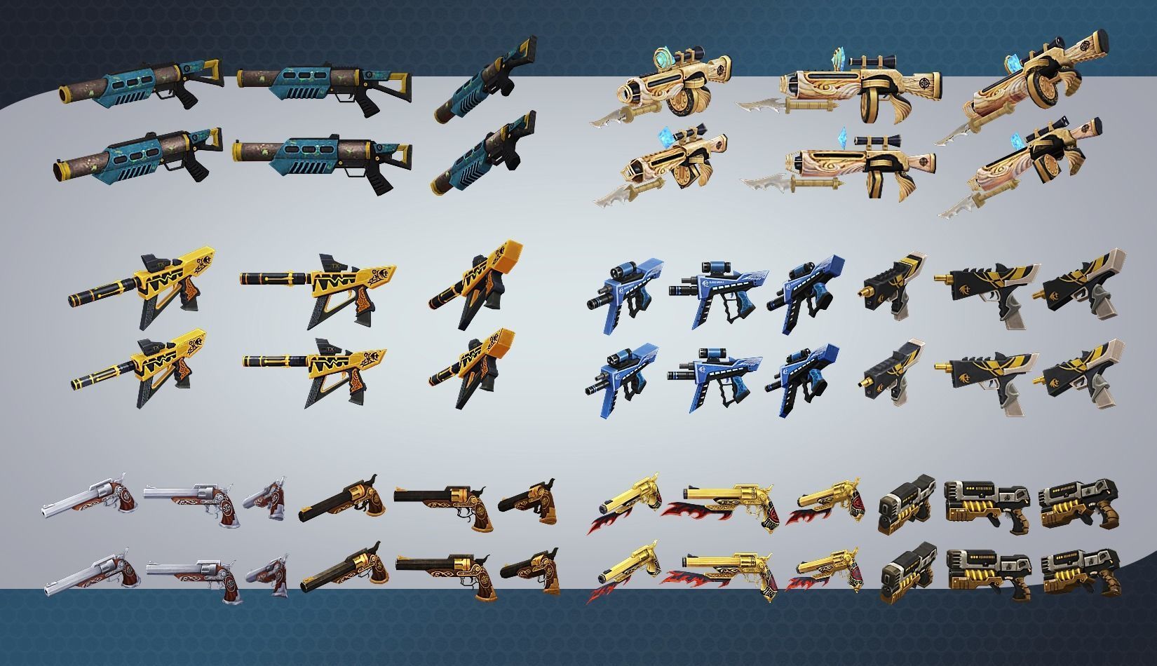 weapon pack vol01 Scifi cartoon weapon  Low-poly 3D model_17