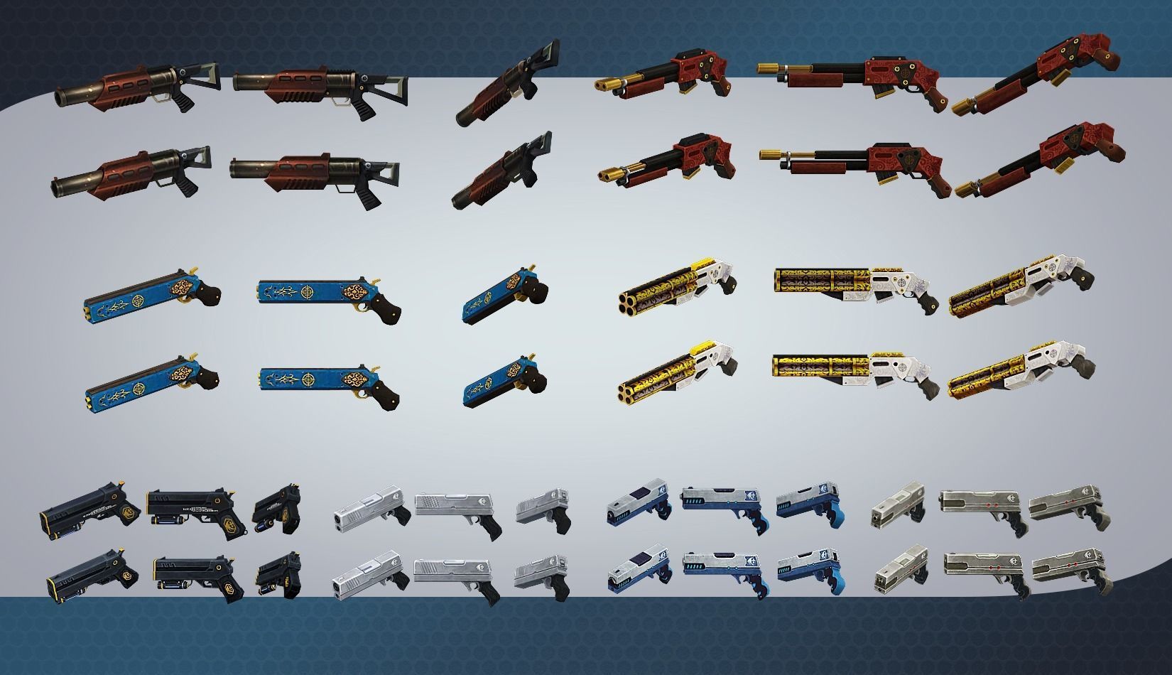 weapon pack vol01 Scifi cartoon weapon  Low-poly 3D model_15