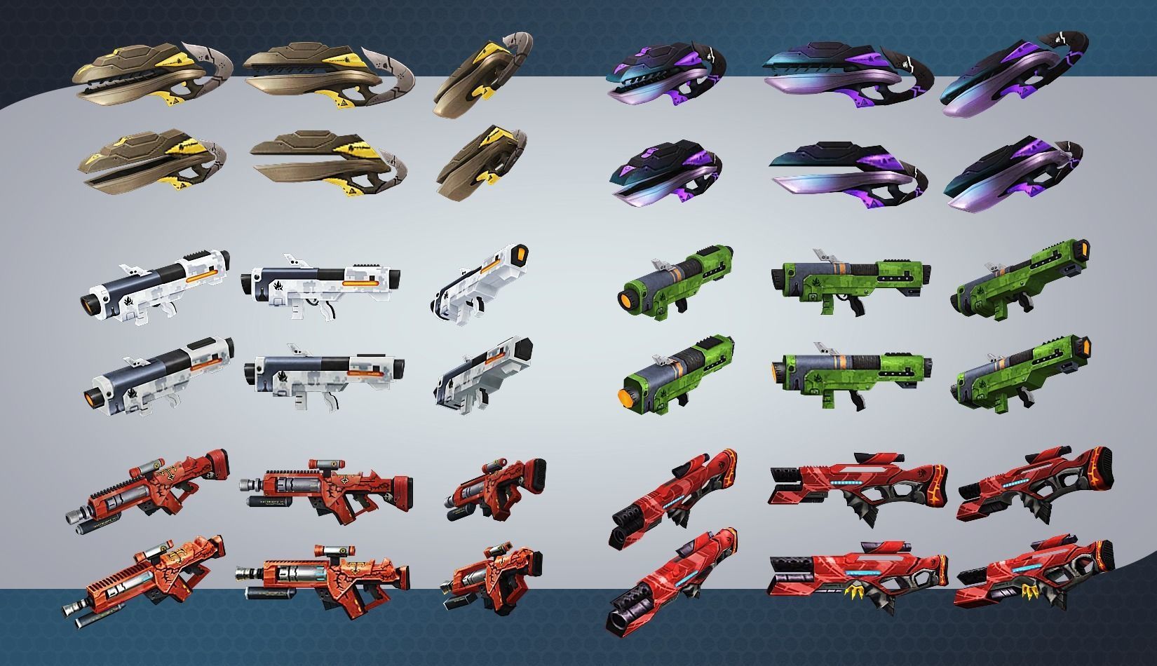 weapon pack vol01 Scifi cartoon weapon  Low-poly 3D model_13