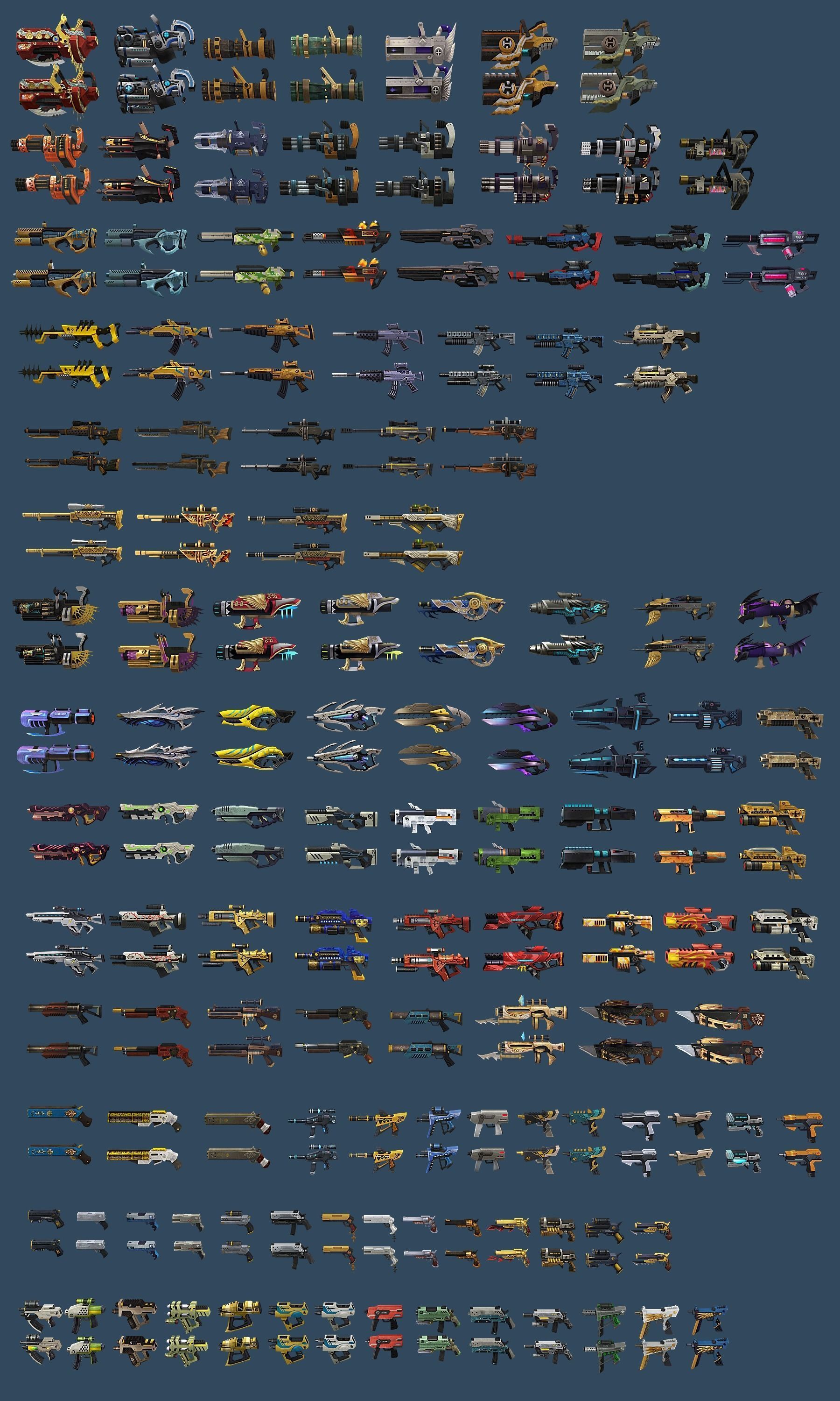 weapon pack vol01 Scifi cartoon weapon  Low-poly 3D model_2