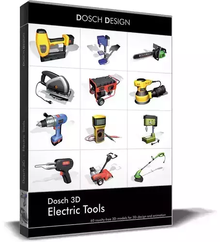 Dosch 3D - Electric Tools 3D model