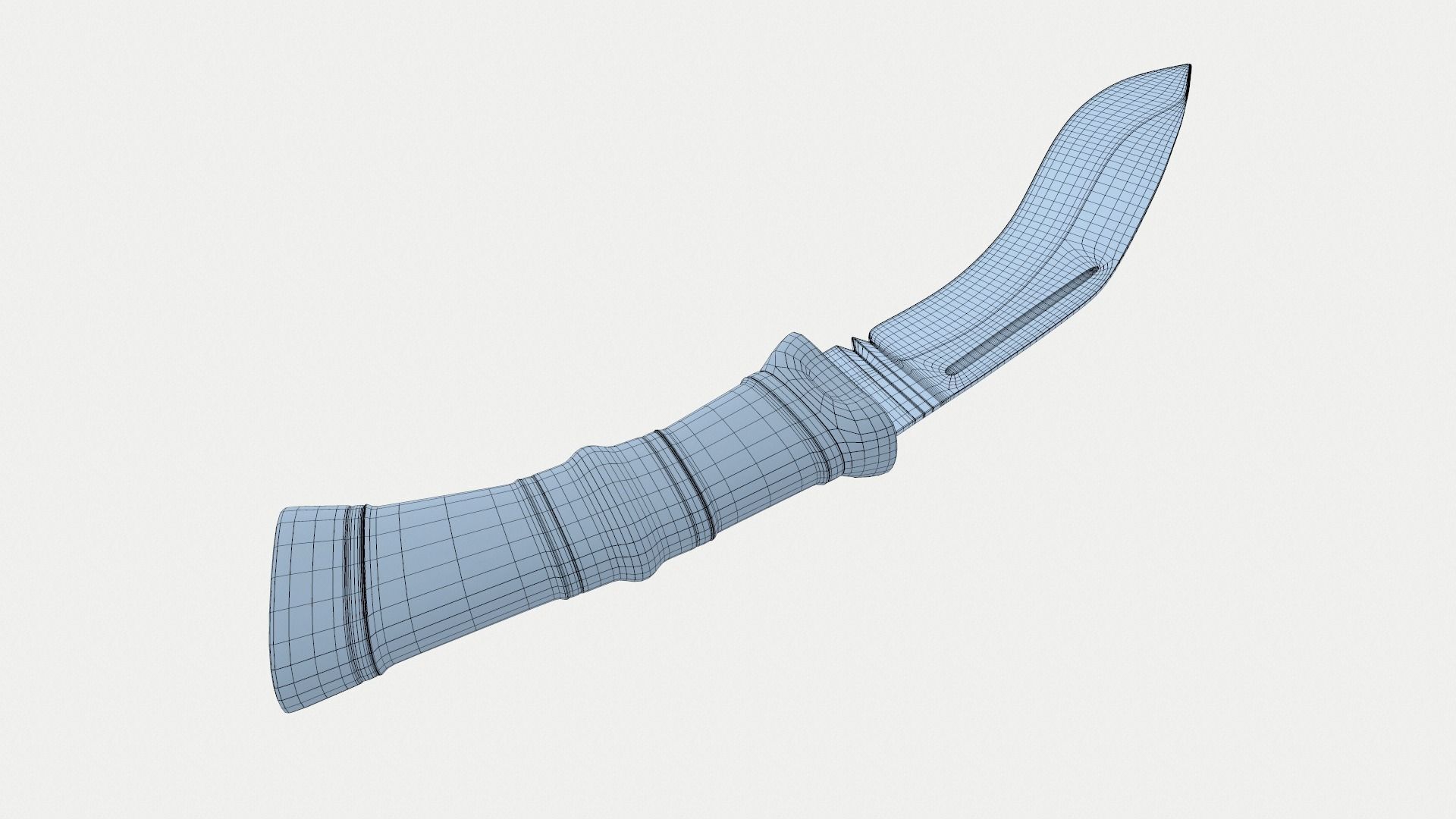 Kukri Bhojpuri Knife 3D model_12