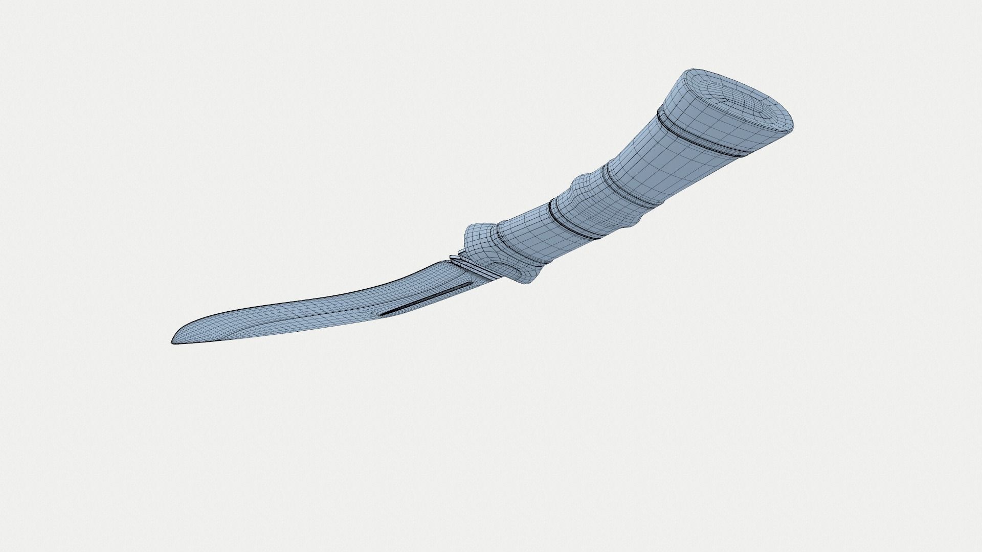 Kukri Bhojpuri Knife 3D model_9