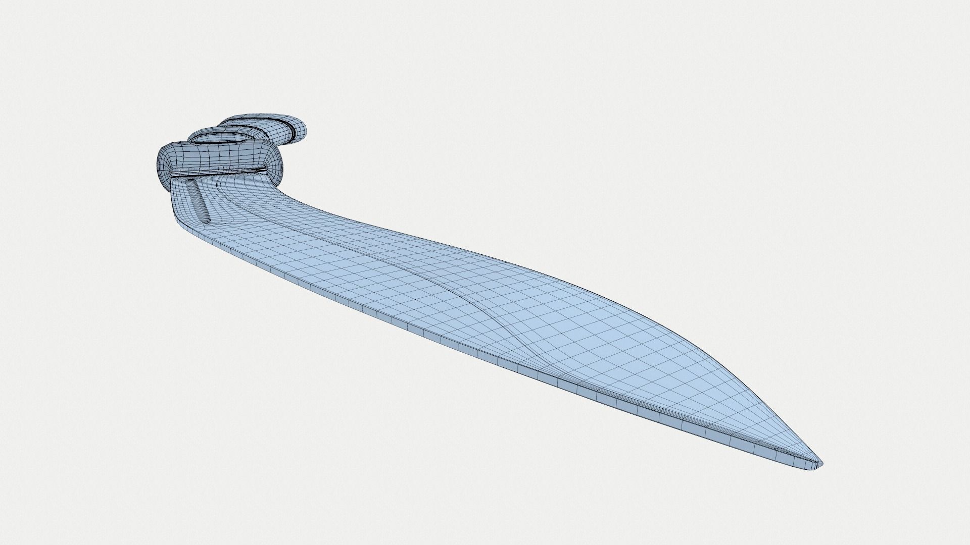 Kukri Bhojpuri Knife 3D model_10