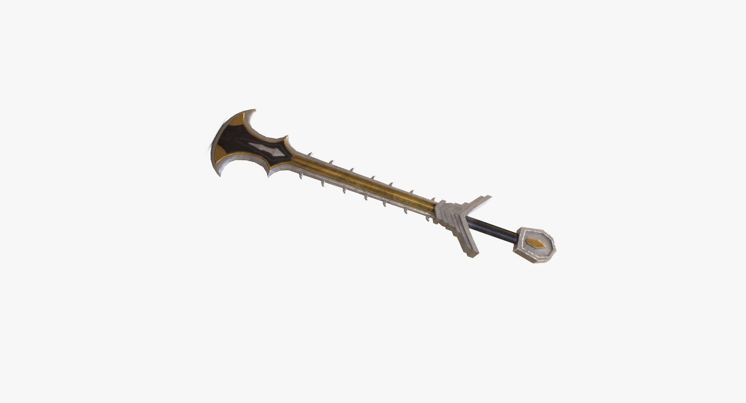 Megatrone Sword Low-poly 3D model_7