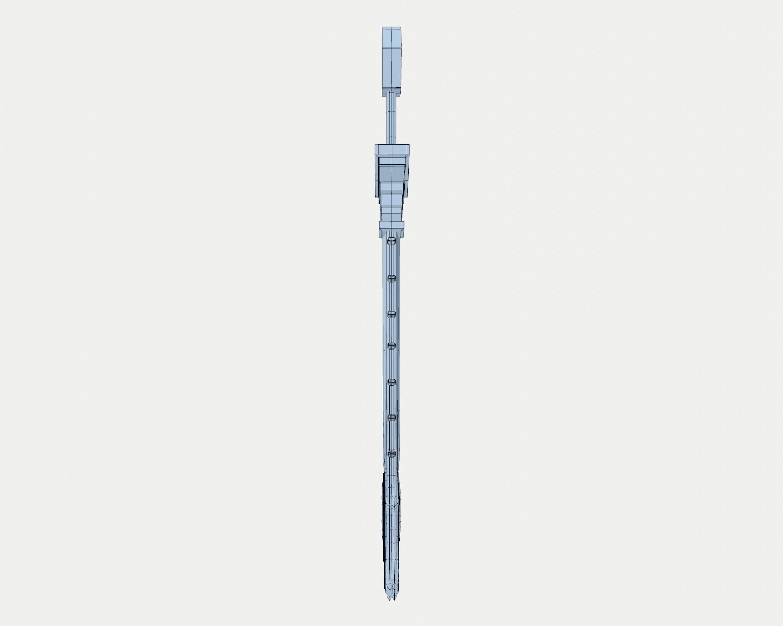 Megatrone Sword Low-poly 3D model_9