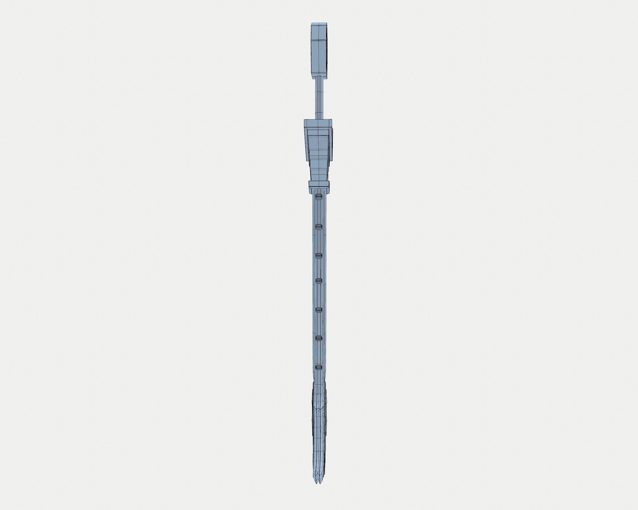 Megatrone Sword Low-poly 3D model_10