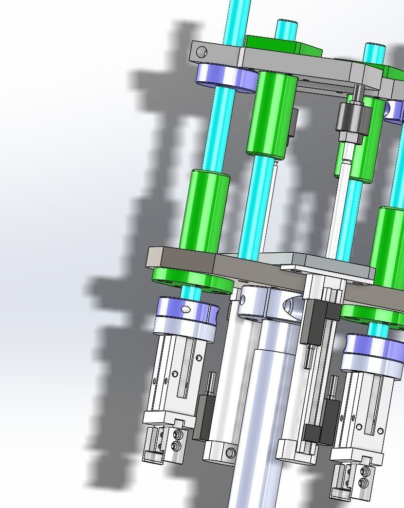 Long stroke cylinder application mechanism 3D model_9