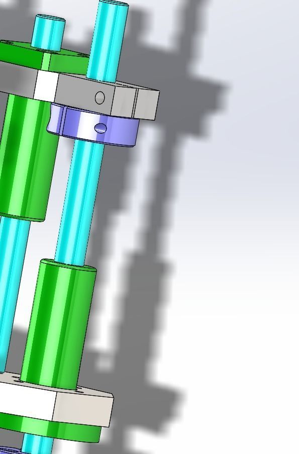 Long stroke cylinder application mechanism 3D model_8