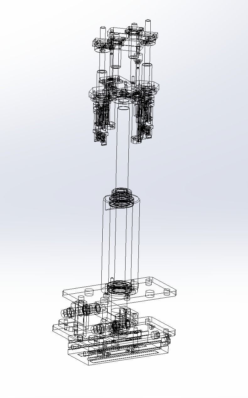 Long stroke cylinder application mechanism 3D model_4