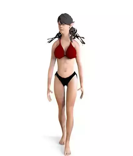 3D Elfa woman in bikini