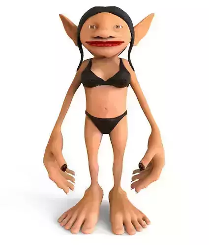 3D Farfadet elf in bikini