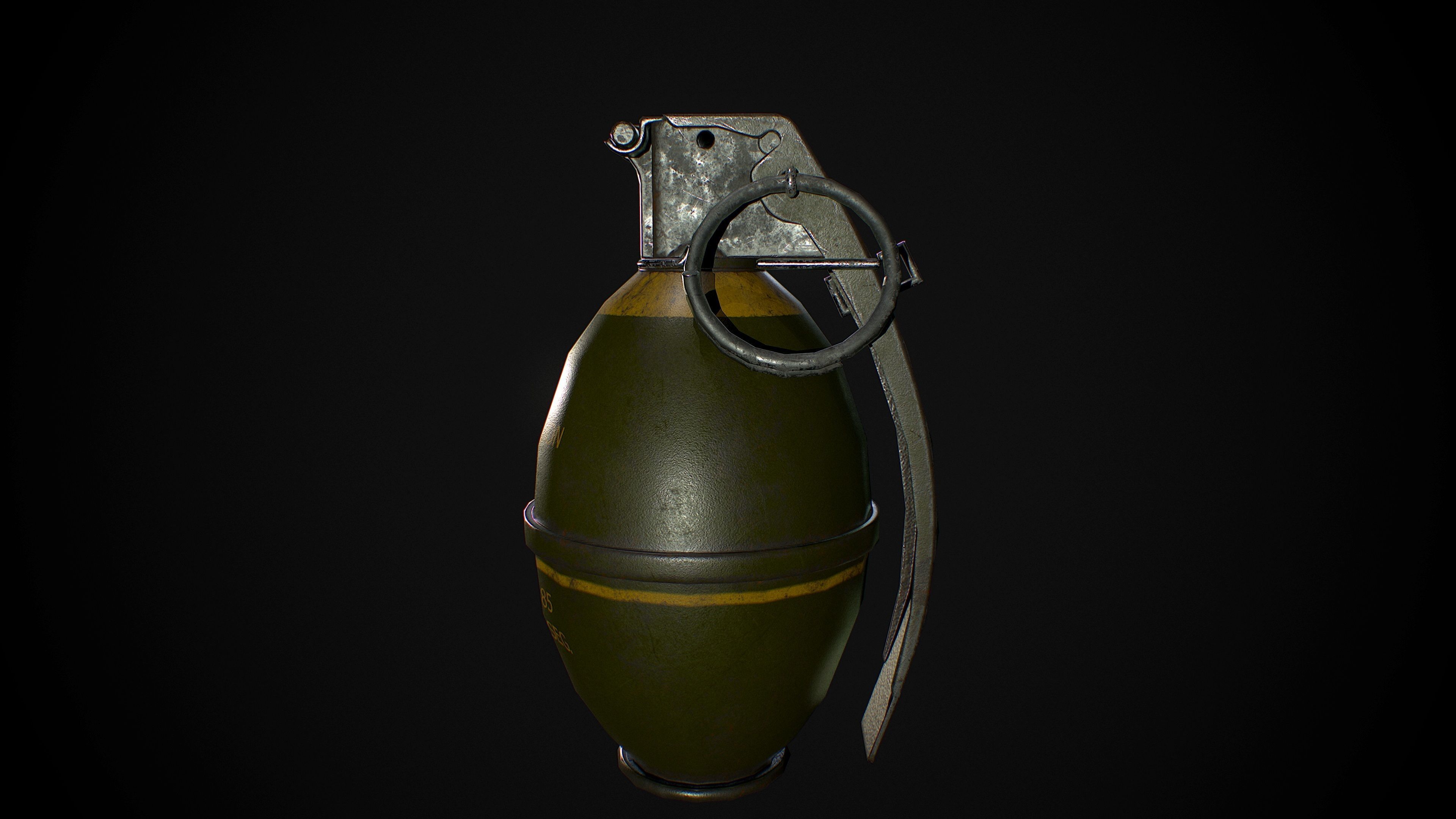 Grenade M26 A2 3D model_5