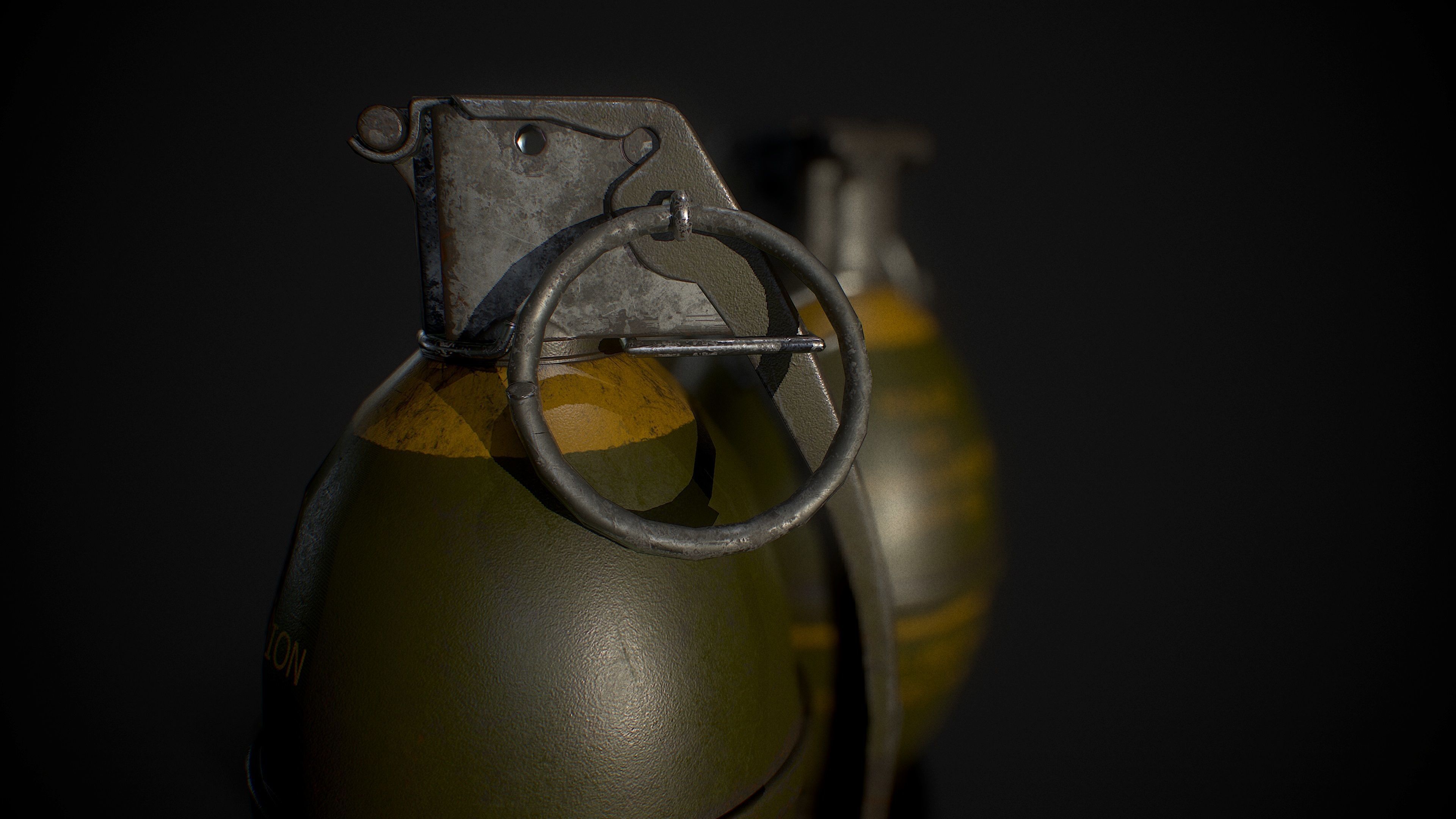 Grenade M26 A2 3D model_3
