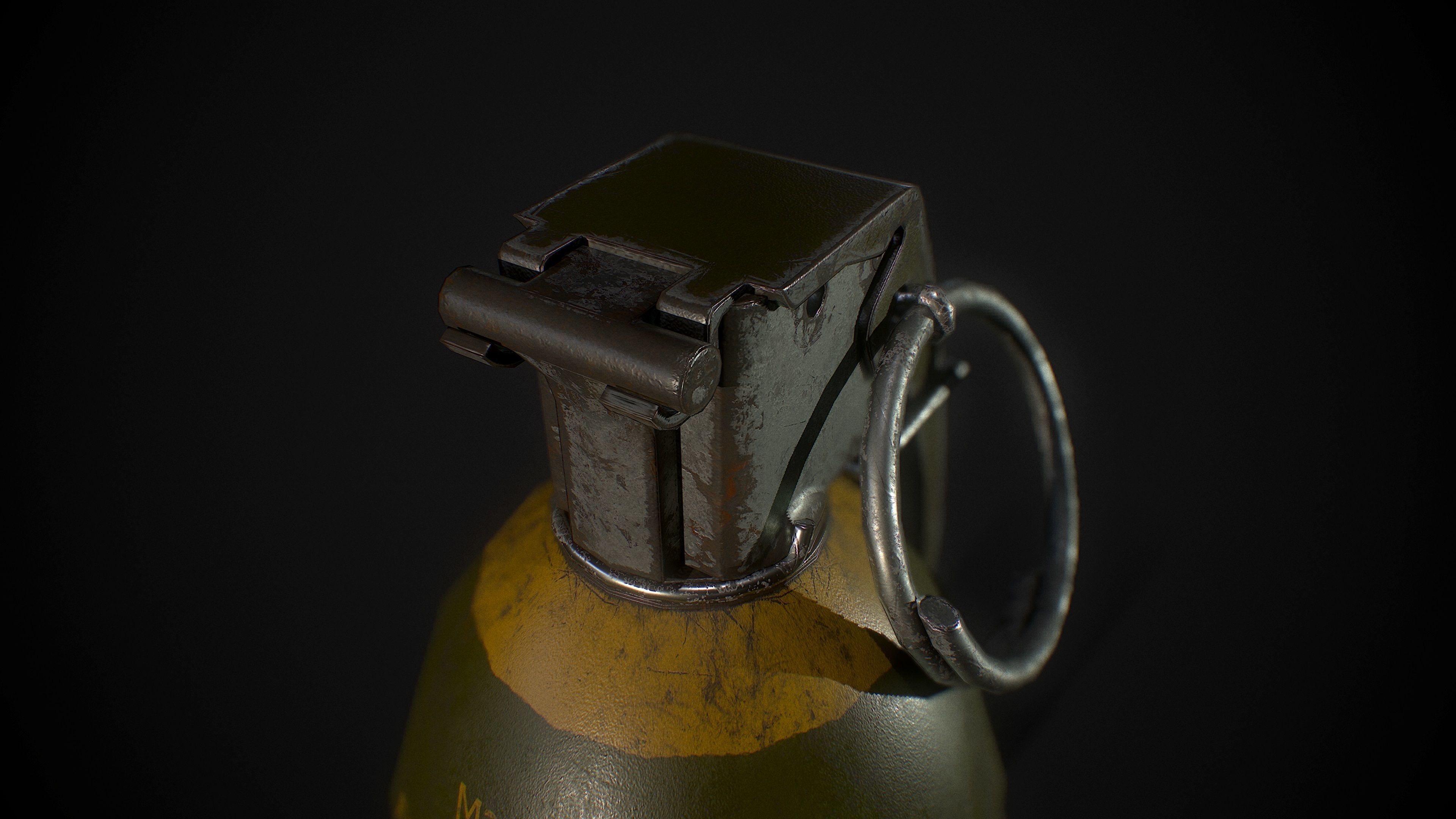 Grenade M26 A2 3D model_11