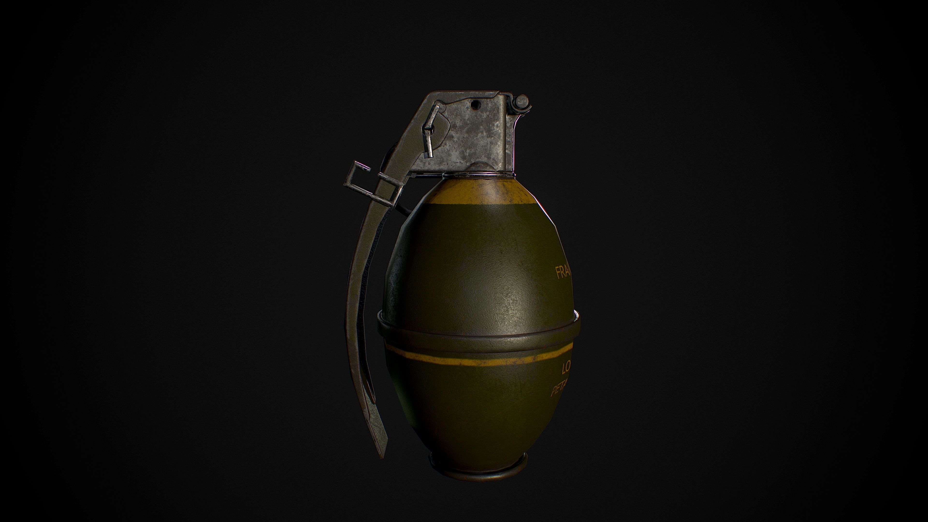Grenade M26 A2 3D model_7