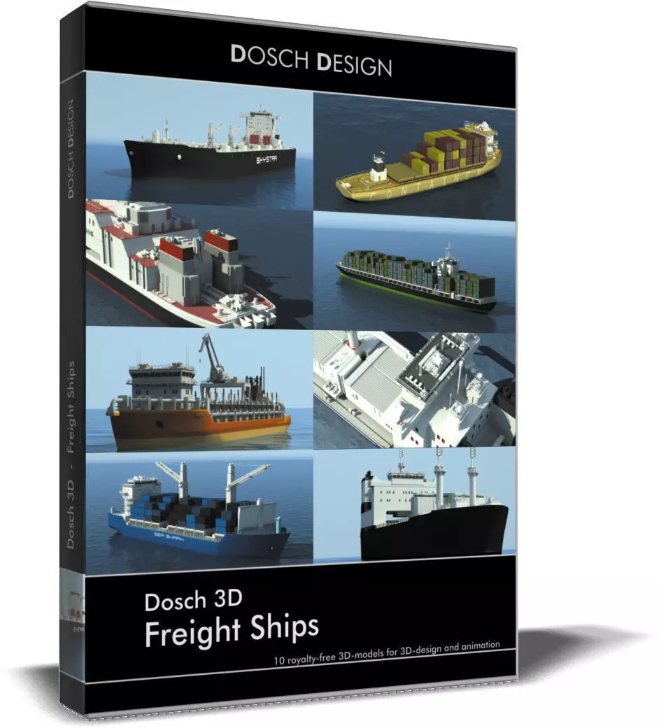 Dosch 3D - Freight Ships 3D model_0