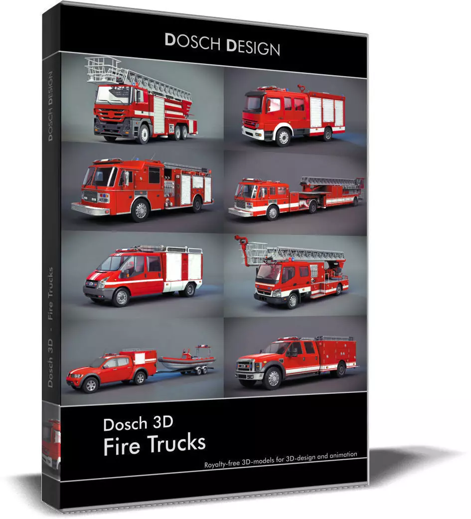 Dosch 3D - Fire Trucks 3D model