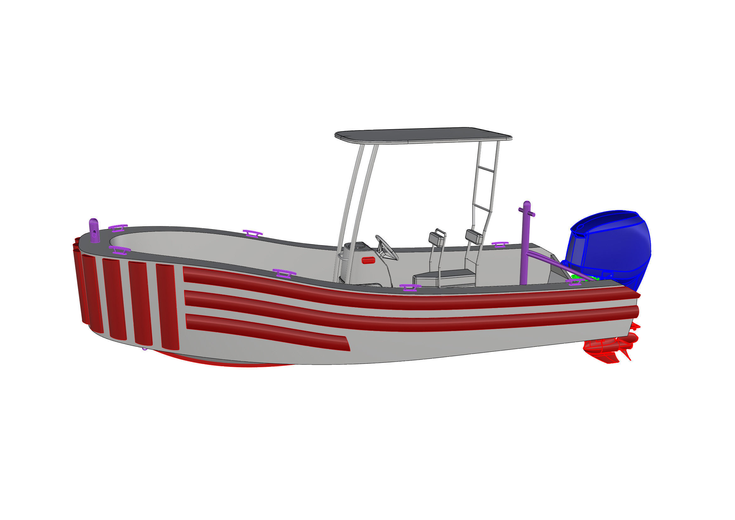 Tug Boat 3D model_2