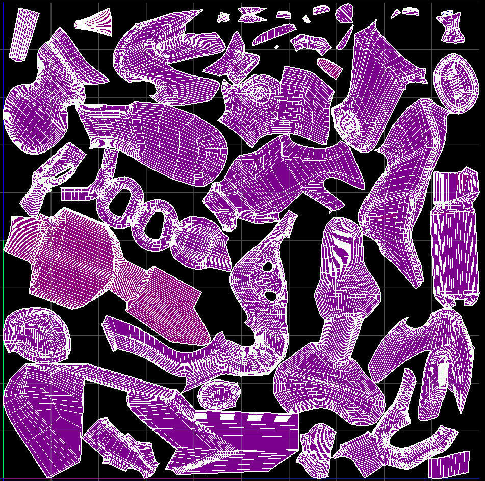 sci fi Weapon - Cyberpunk Low-poly 3D model_6