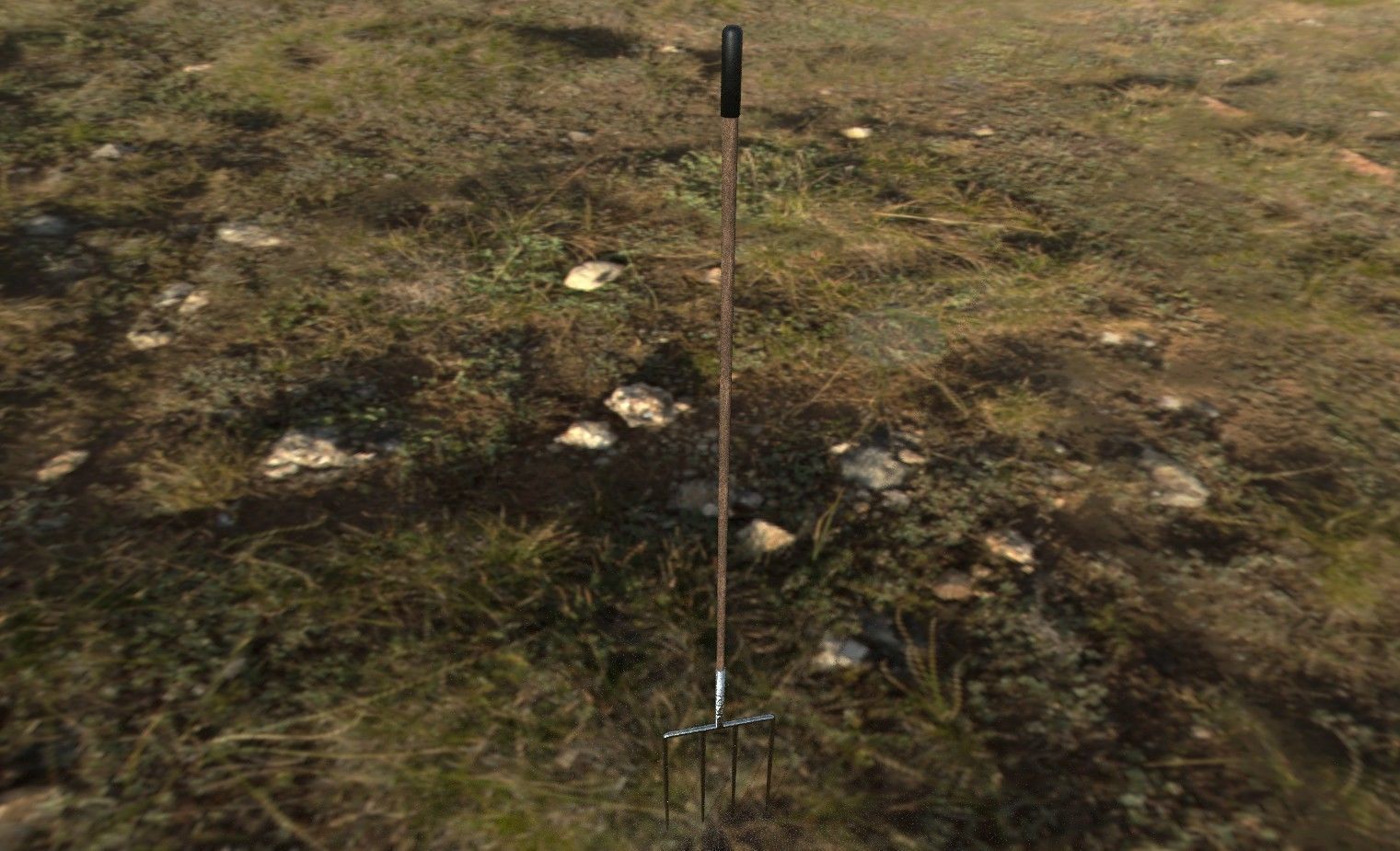 pitchfork LowestPoly gameready Unity PBR Low-poly 3D model_2