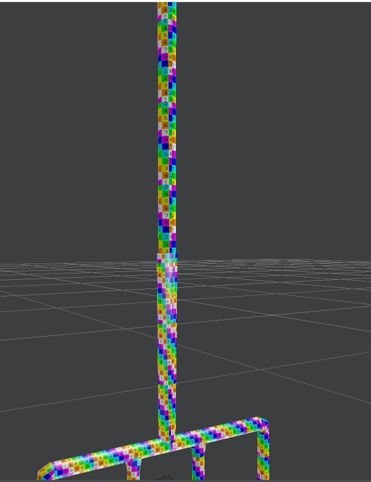 pitchfork LowestPoly gameready Unity PBR Low-poly 3D model_3