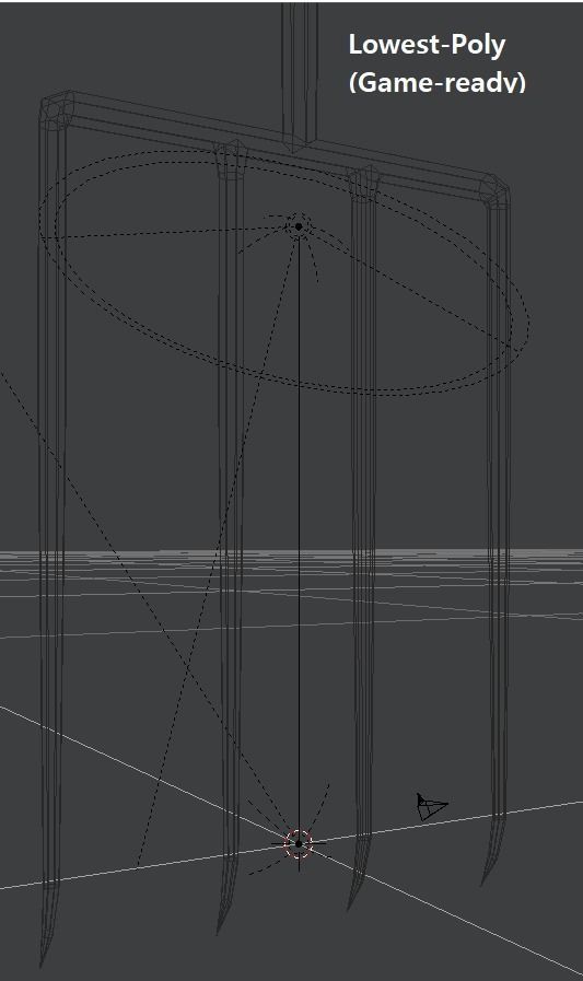 pitchfork LowestPoly gameready Unity PBR Low-poly 3D model_4