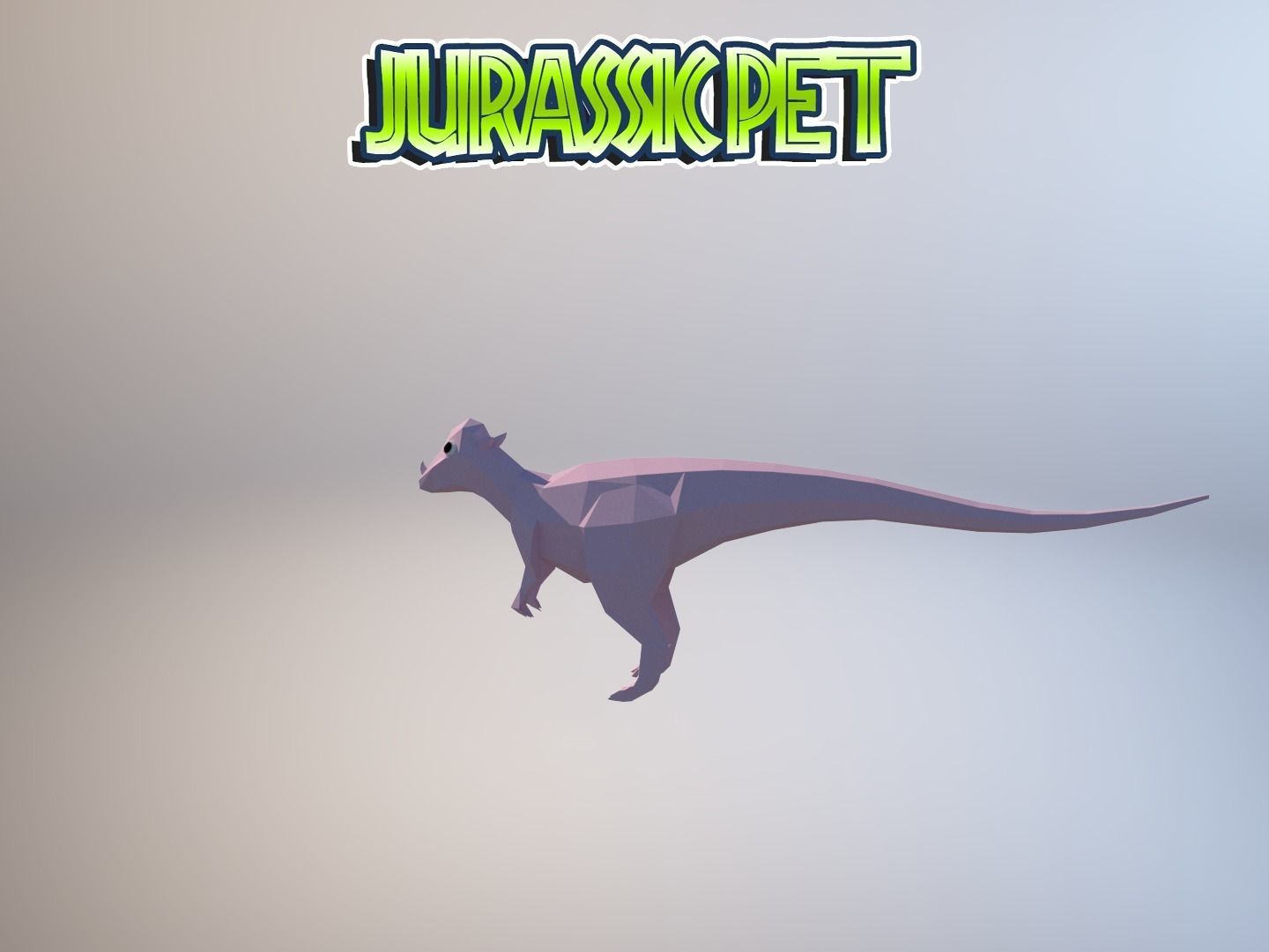 Pachycephalosaurus jurassic pet Low-poly 3D model_6