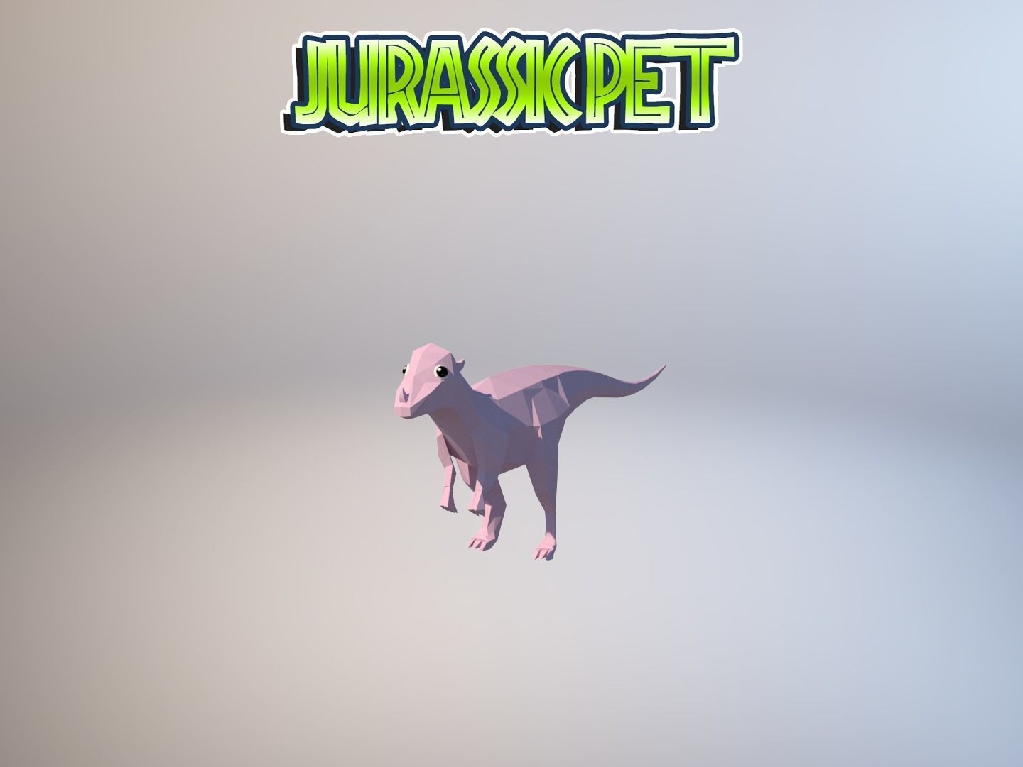 Pachycephalosaurus jurassic pet Low-poly 3D model_30