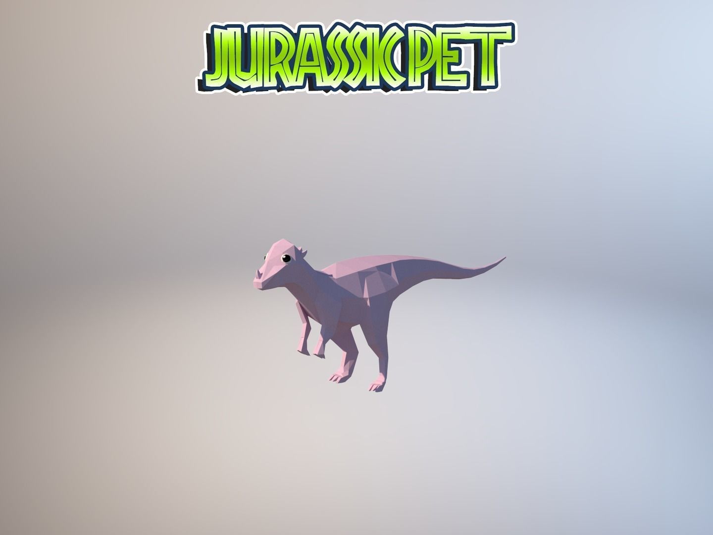 Pachycephalosaurus jurassic pet Low-poly 3D model_31