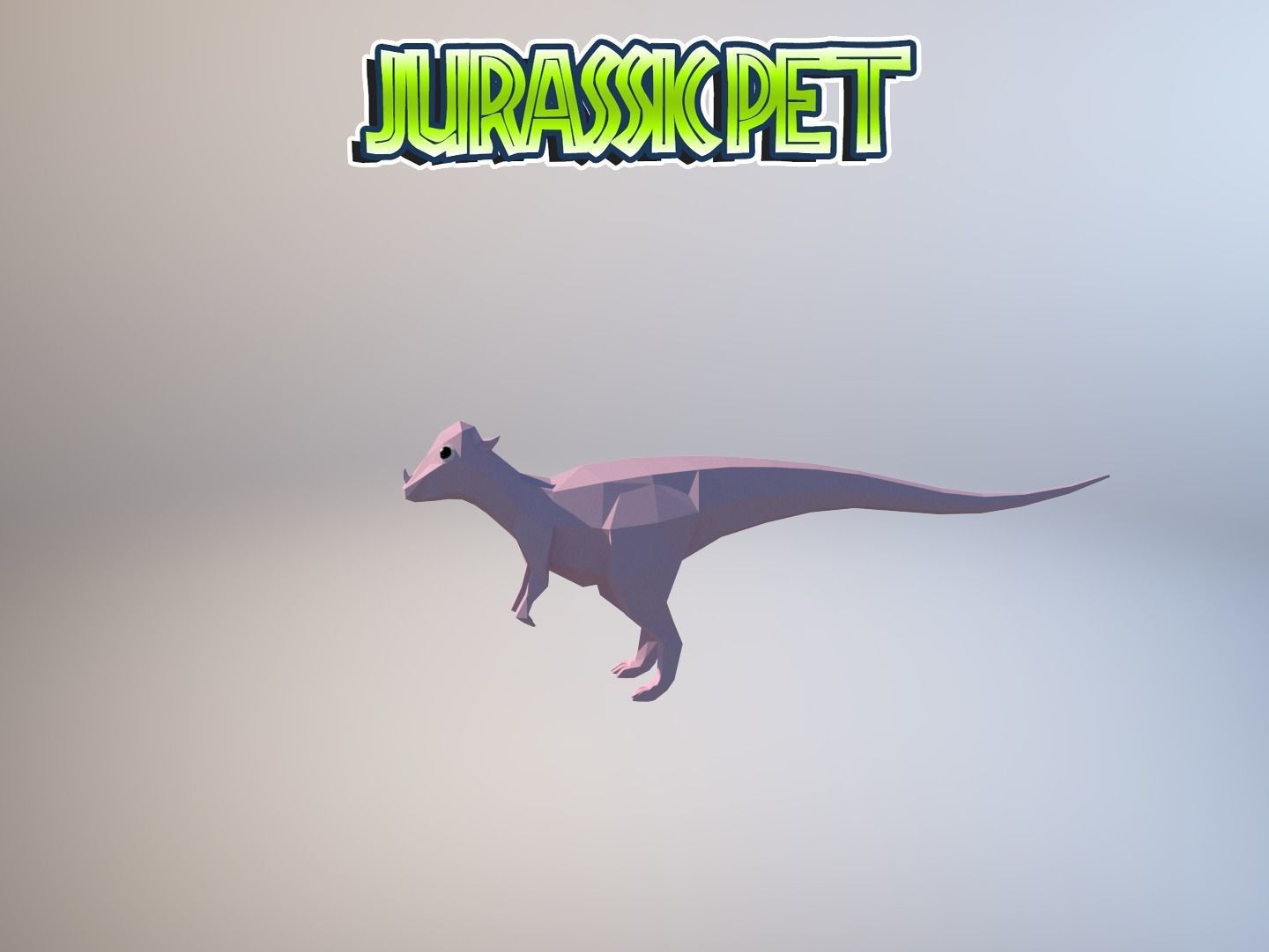 Pachycephalosaurus jurassic pet Low-poly 3D model_34