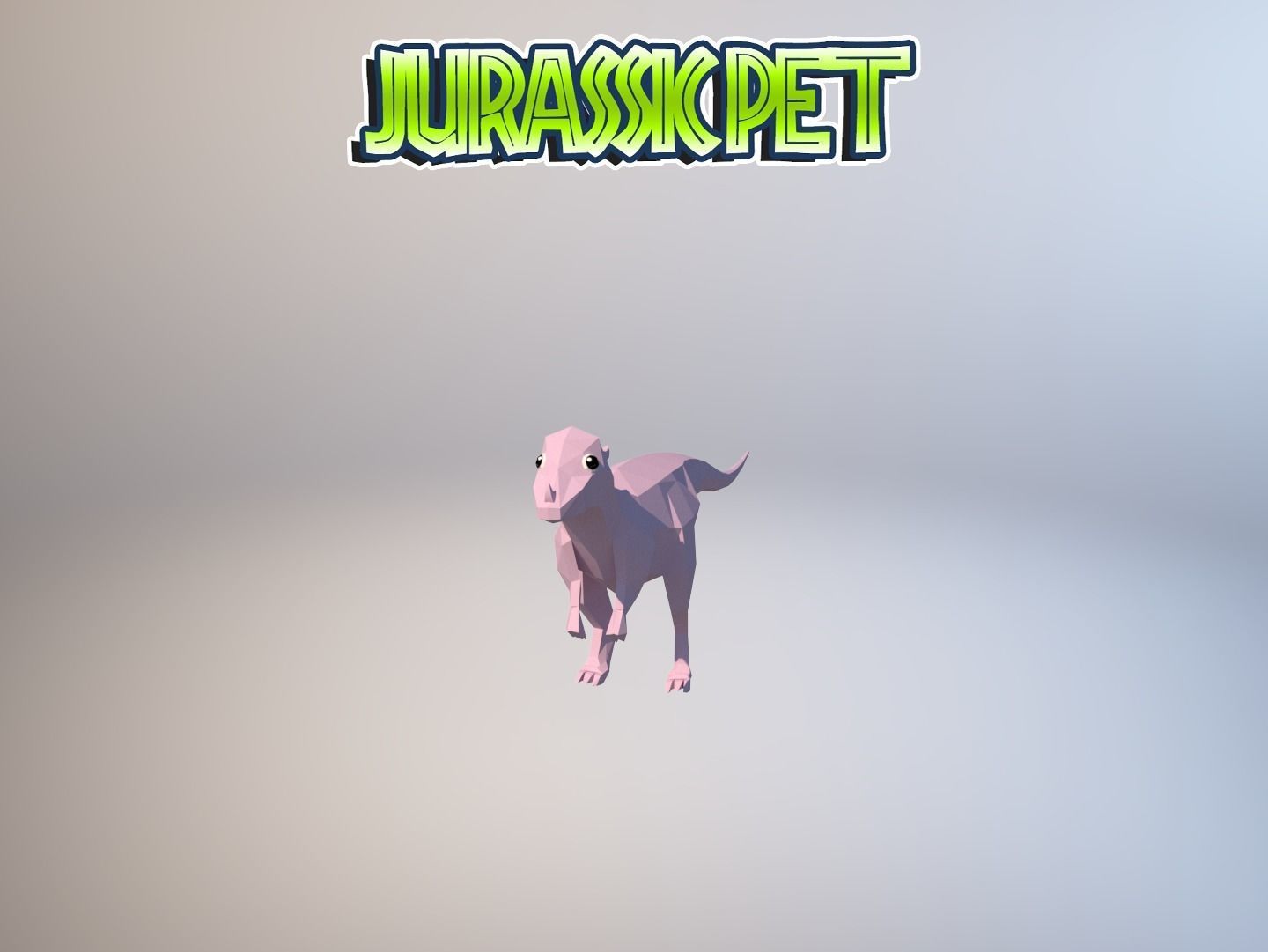 Pachycephalosaurus jurassic pet Low-poly 3D model_29