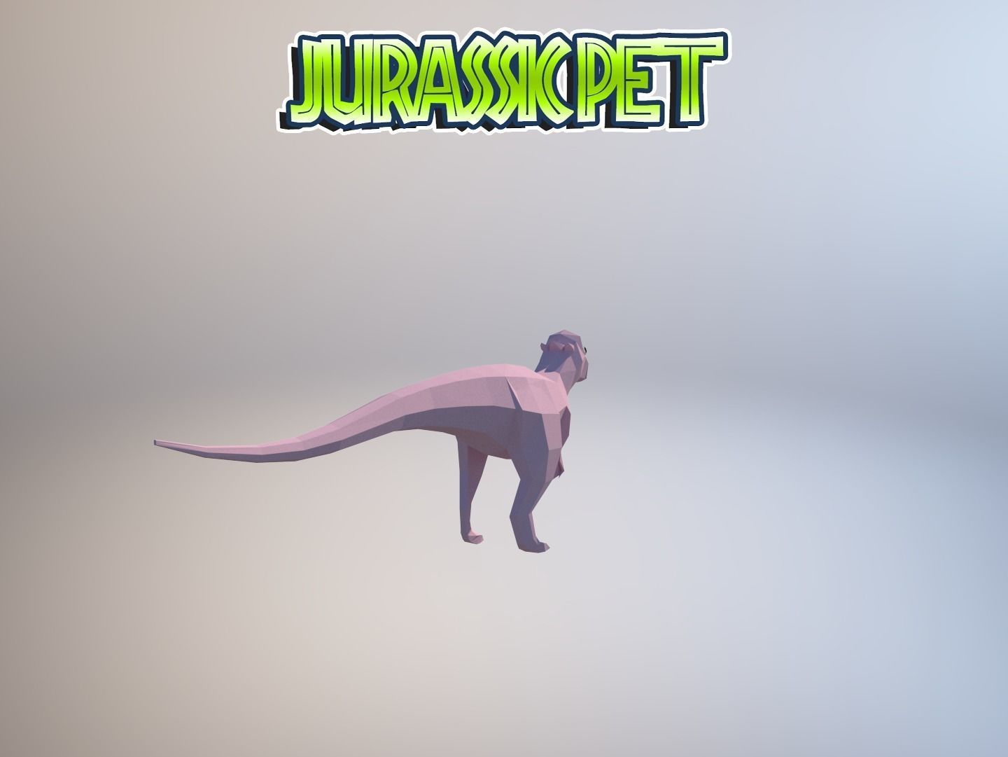 Pachycephalosaurus jurassic pet Low-poly 3D model_15