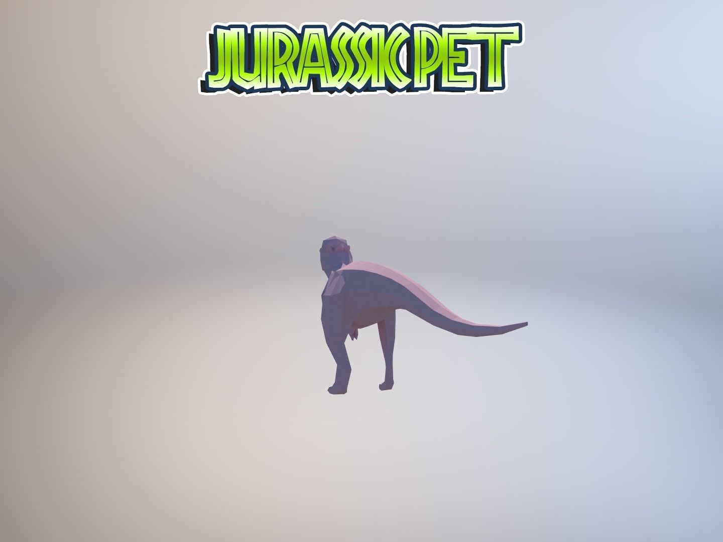 Pachycephalosaurus jurassic pet Low-poly 3D model_11