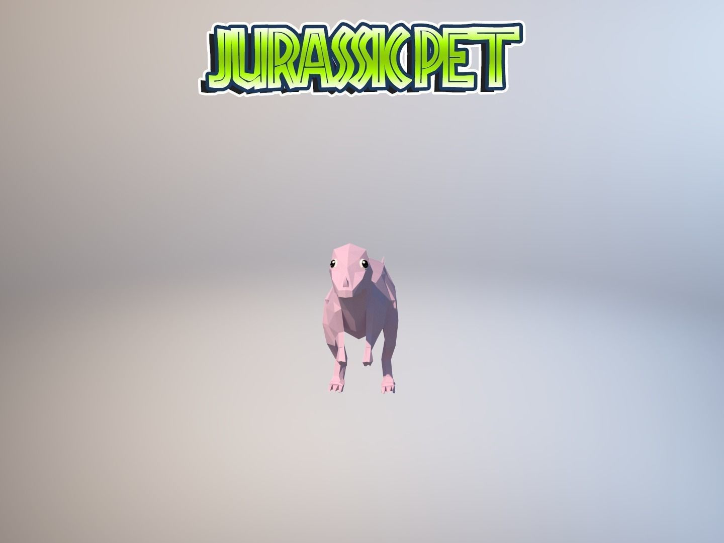 Pachycephalosaurus jurassic pet Low-poly 3D model_28