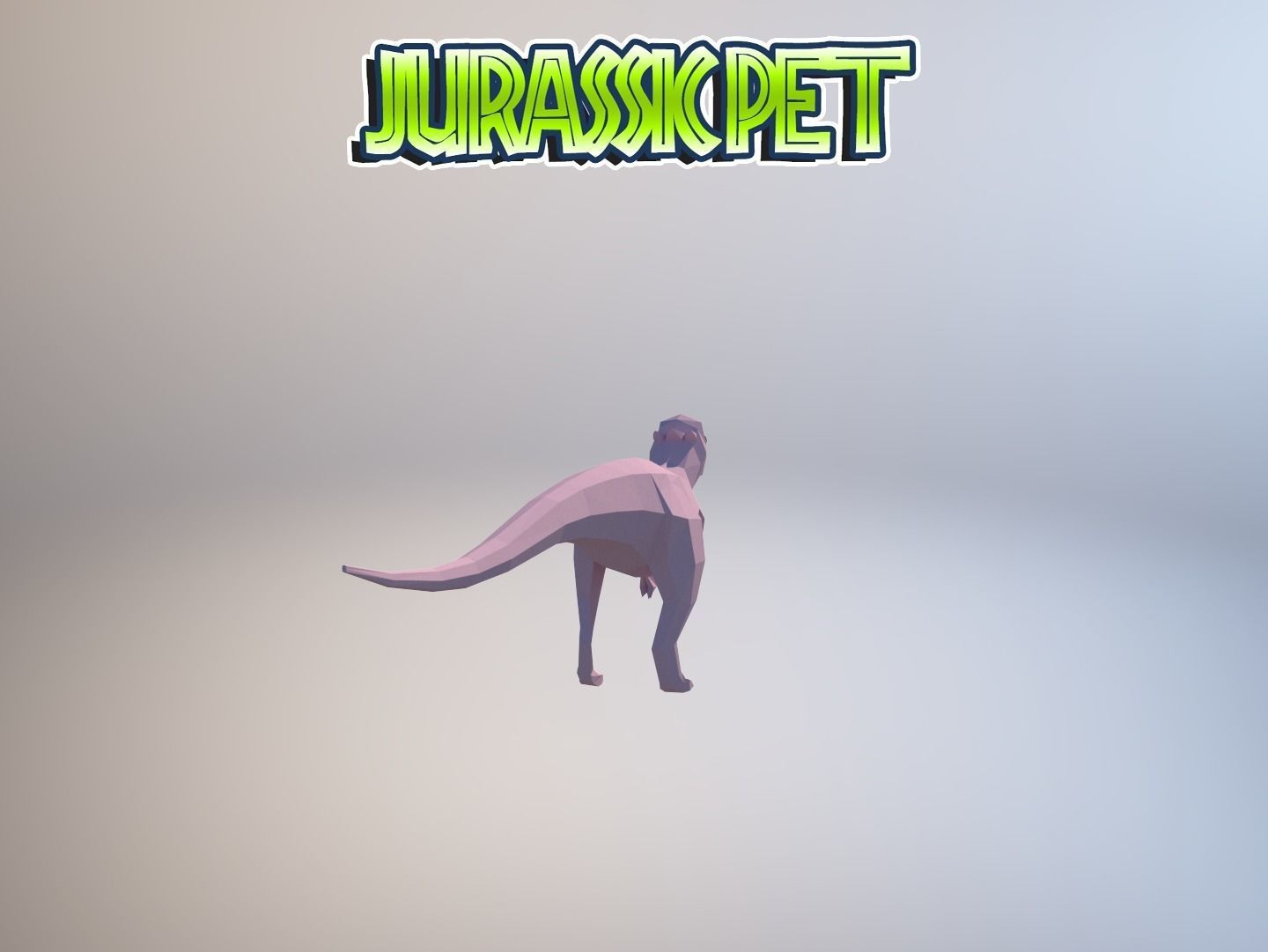Pachycephalosaurus jurassic pet Low-poly 3D model_14