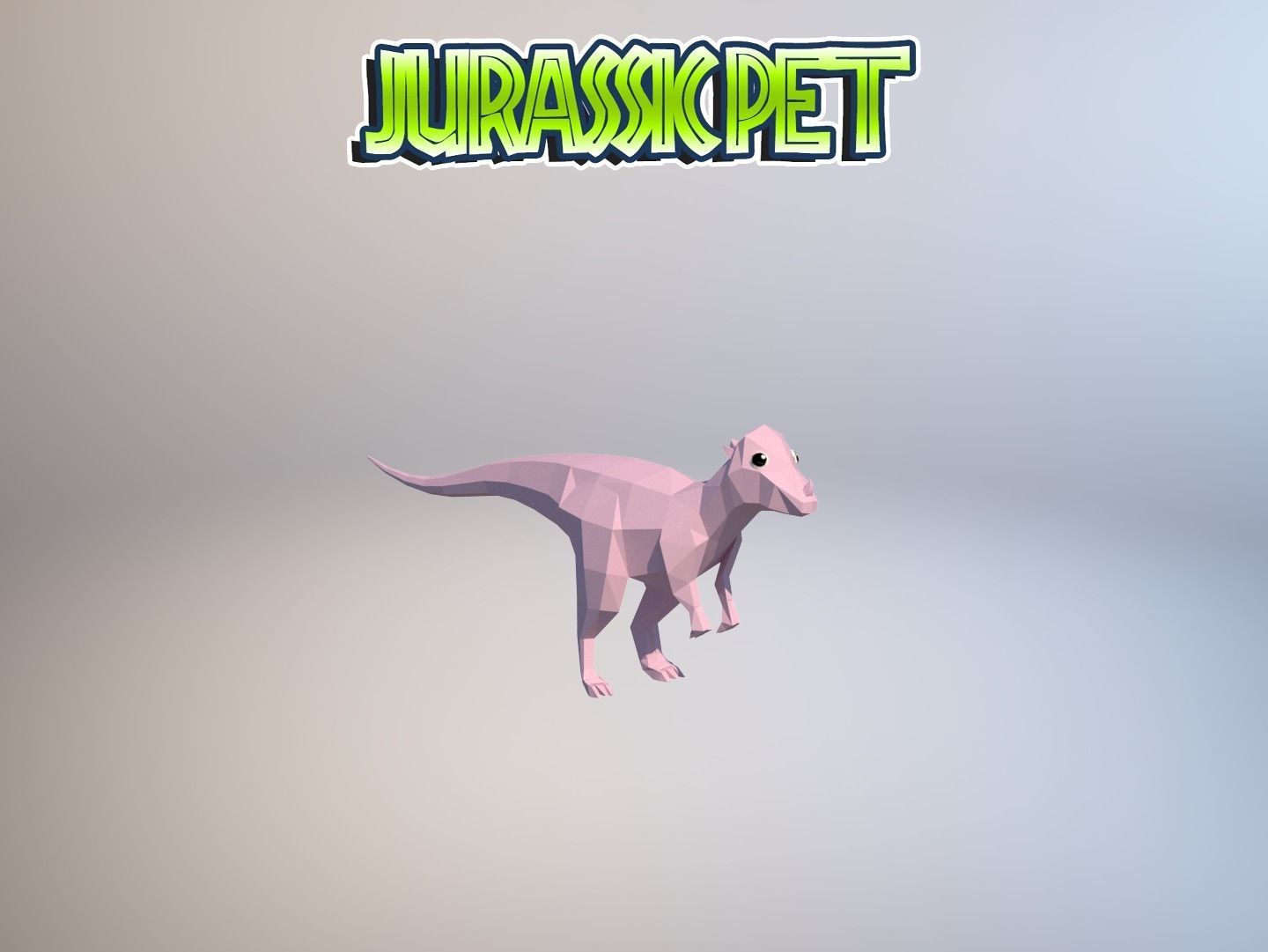 Pachycephalosaurus jurassic pet Low-poly 3D model_24
